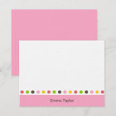 Stippen Hartelijk dank Bedankkaart (Voorkant / Achterkant)