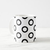 🌀 Stippen in beweging: cirkel ronde Mok (Voorkant links)