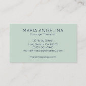 Stippen in Dashes Geometrische Moderne Patroon van Visitekaartje (Achterkant)