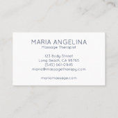 Stippen in Dashes Geometrische Moderne Patroon van Visitekaartje (Achterkant)