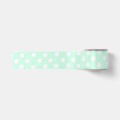 stippen in pastel mintgroen satijnen lint (Voorkant)