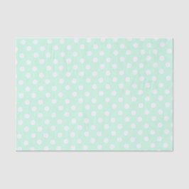 stippen in pastel mintgroen tissuepapier
