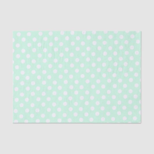 stippen in pastel mintgroen tissuepapier (Voorkant)