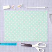 stippen in pastel mintgroen tissuepapier (Craft)
