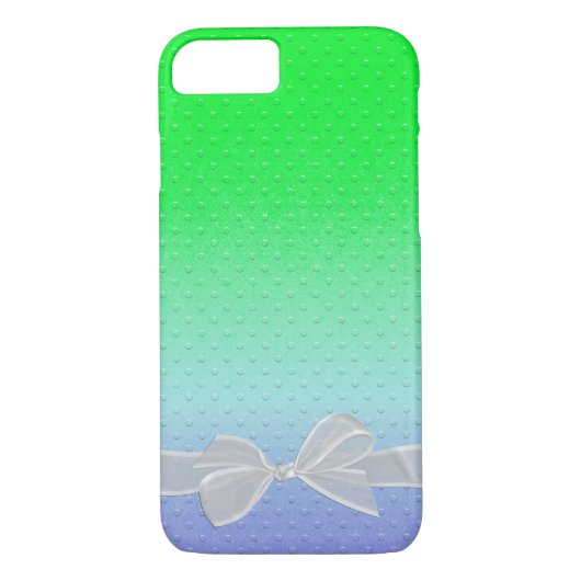 stippen in reliëf met pure witte boog Case-Mate iPhone case (Achterkant)