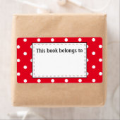 Stippen in rood en wit etiket (Insitu)