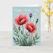 Stippen Klaproos Bloemkaart Kaart (Gele Bloem)