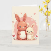 Stippen Knuffelvrienden Kaart (Gele Bloem)