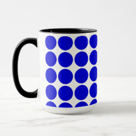 Stippen -Koninklijk Blauw Mok