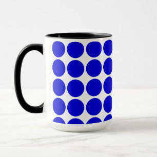 Stippen -Koninklijk Blauw Mok