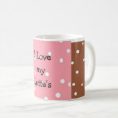 Stippen Latte Design Koffiemok (Voorkant rechts)