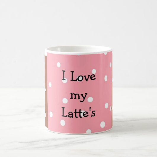 Stippen Latte Design Koffiemok (Center)