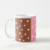 Stippen Latte Design Koffiemok (Links)