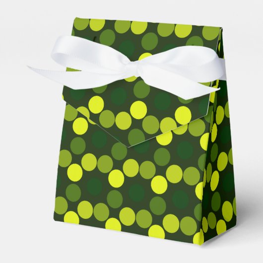 Stippen lemon Limoen-Tent Favor Box Bedankdoosjes (Voorkant Zijde)