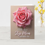 Stippen Liefde Bloesem Kaart (Gele Bloem)