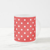 Stippen Matglas Koffiemok (Voorkant rechts)