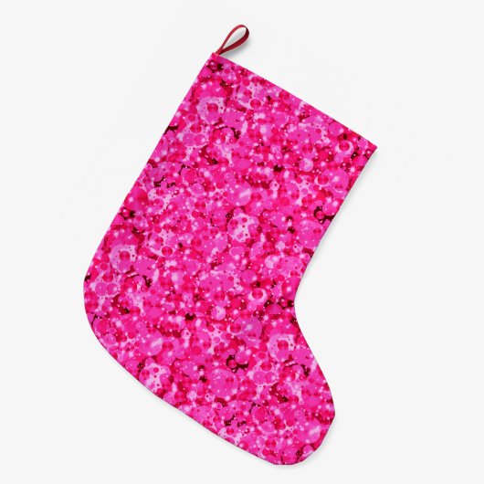 Stippen met 9 kerst feestvieren grote kerstsok (Voorkant (Hangend))