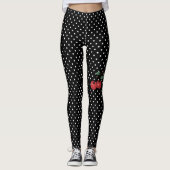 stippen met een kersenaccent en leggings (Voorkant)