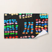 Stippen met kleur bad handdoek (Handdoek)
