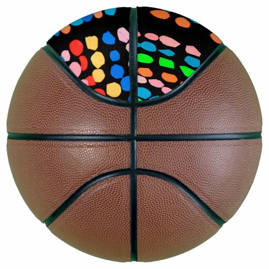 Stippen met kleur basketbal (Rechts)