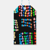 Stippen met kleur cadeaulabel (Achterkant)