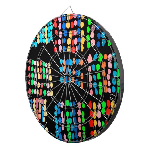 Stippen met kleur dartbord (Voorkant Rechts)
