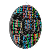 Stippen met kleur dartbord (Voorkant Links)