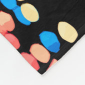 Stippen met kleur fleece deken (Hoek)