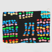Stippen met kleur golfhanddoek (Horizontaal)