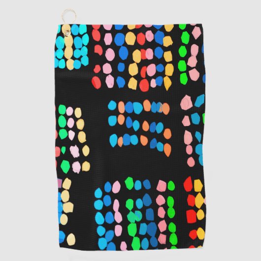 Stippen met kleur golfhanddoek (Voorkant)