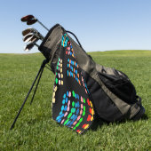 Stippen met kleur golfhanddoek (Groen)