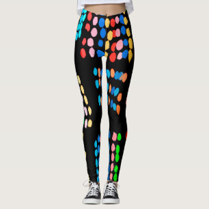 Stippen met kleur leggings