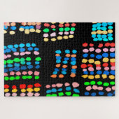 Stippen met kleur legpuzzel (Horizontaal)