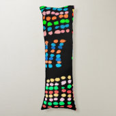 Stippen met kleur lichaamskussen (Voorkant Verticaal)