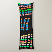 Stippen met kleur lichaamskussen (Achterkant (Verticaal))