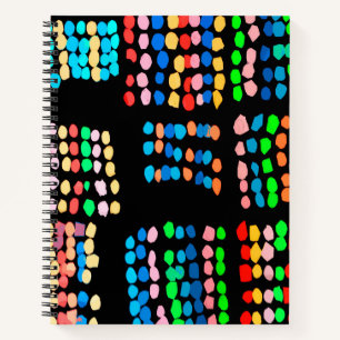 Stippen met kleur notitieboek