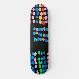 Stippen met kleur persoonlijk skateboard