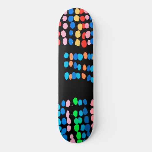 Stippen met kleur persoonlijk skateboard (Voorkant)
