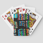 Stippen met kleur pokerkaarten (Achterkant)