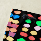 Stippen met kleur strandlaken (In situ)