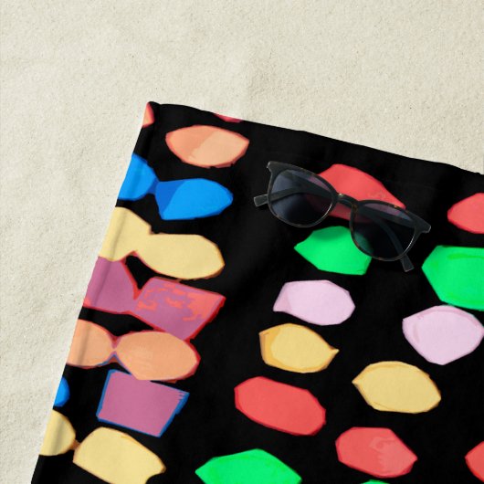 Stippen met kleur strandlaken (In situ)