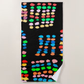 Stippen met kleur strandlaken (Voorkant)