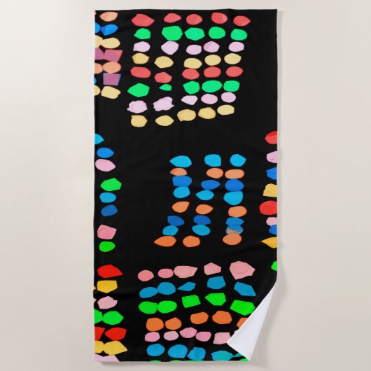 Stippen met kleur strandlaken (Voorkant)