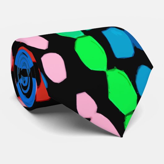 Stippen met kleur stropdas (Opgerold)