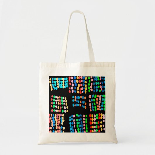 Stippen met kleur tote bag (Voorkant)