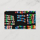 Stippen met kleur visitekaartje (Achterkant)