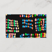 Stippen met kleur visitekaartje (Voorkant)