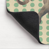 Stippen met lephant- met lephant muismat (Hoek)