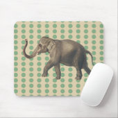 Stippen met lephant- met lephant muismat (Met muis)