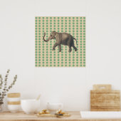 Stippen met lephant- met lephant poster (Keuken)
